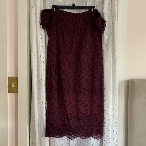 Lace Off the Shoulder Dress